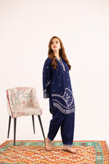 2PC Summer Embroidered Dress - 1137
