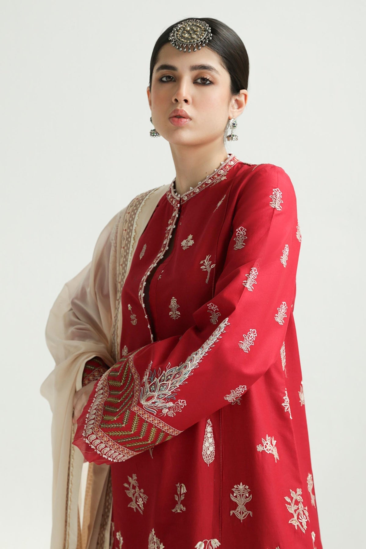Myra 14A- Eid Embroidered Lawn 3P