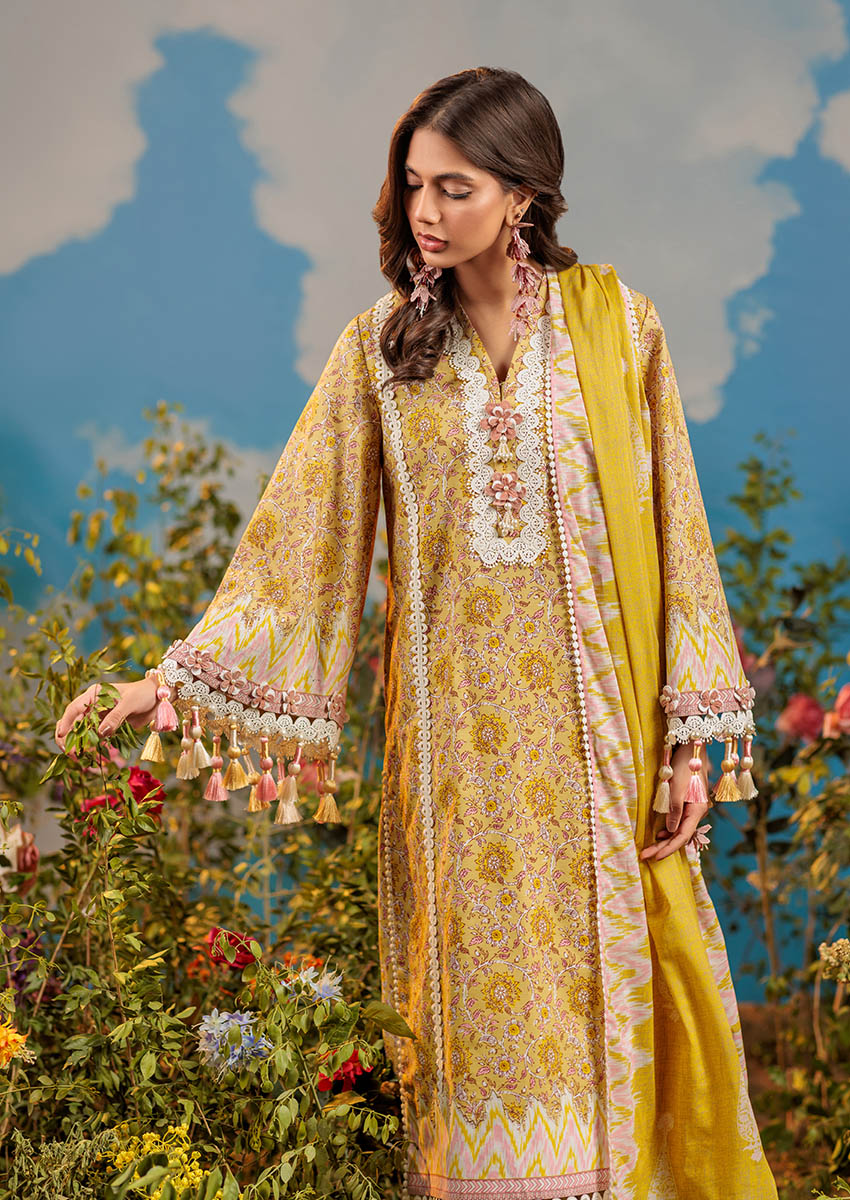 BZ 05 - Bonanza Unstitched Lawn Printed 3P