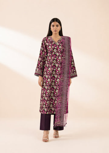SP 56 - Unstitched Printed Lawn 3P