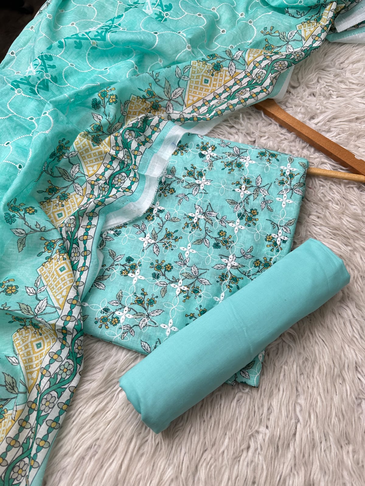 CH78 - Charizma Unstitched Embroidered Lawn 3P