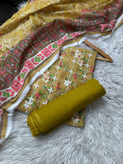 CH71 - Charizma Unstitched Embroidered Lawn 3P
