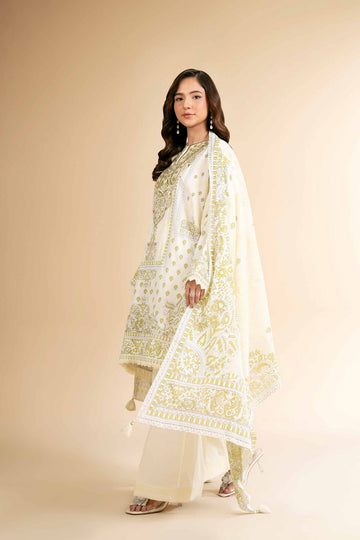 42501660 - Nishat Lawn Embroidered 3P