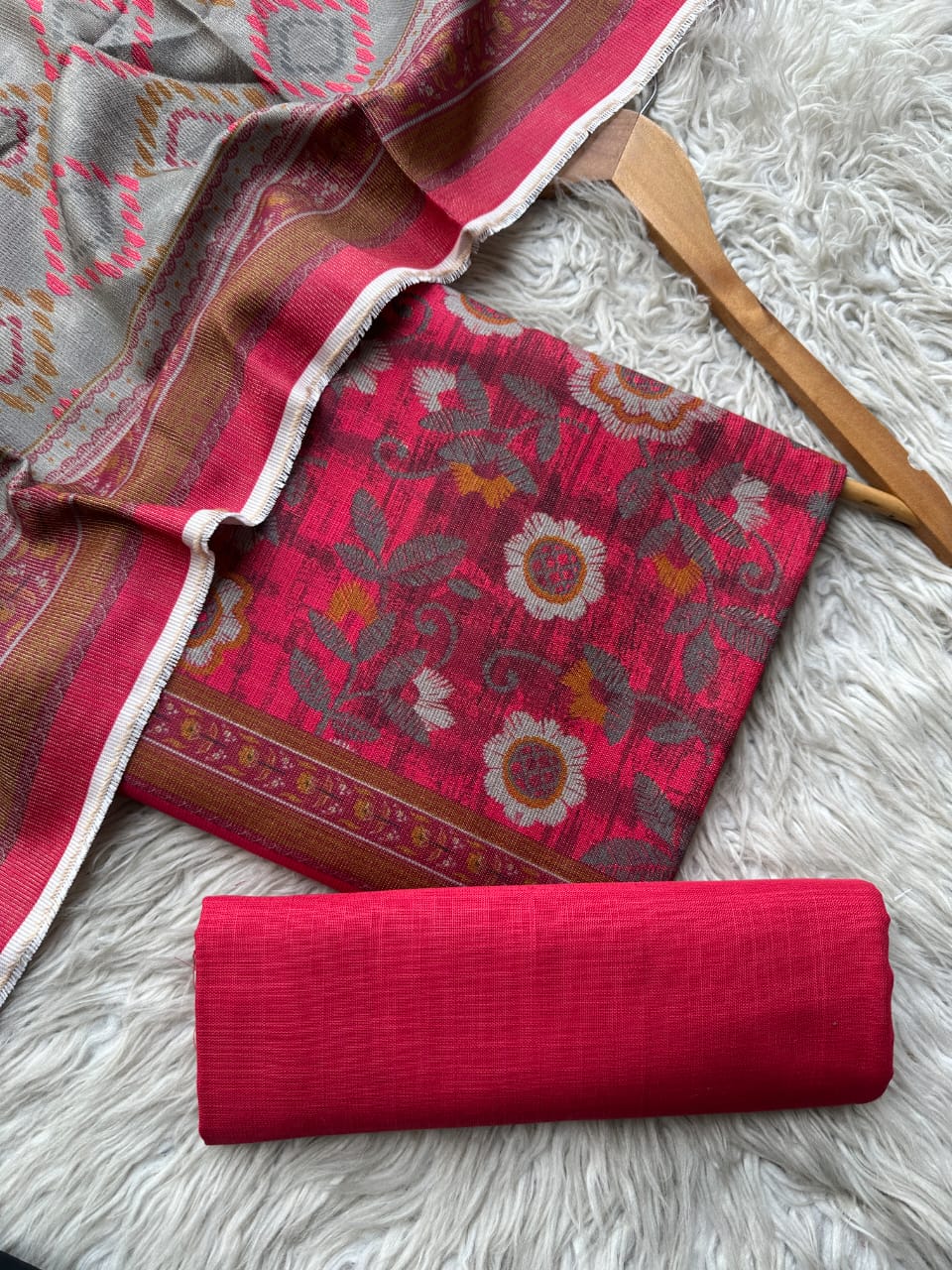 SA59 - Safina Printed Khaddar Jacquard 3P