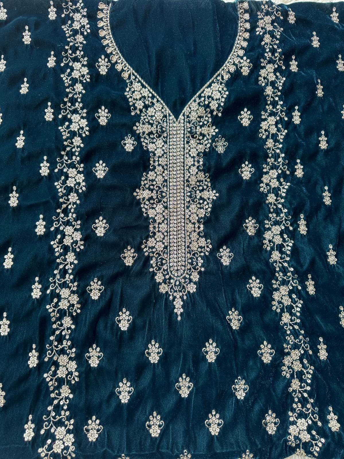 CV1 - Charizma Velvet Embroidered 3P