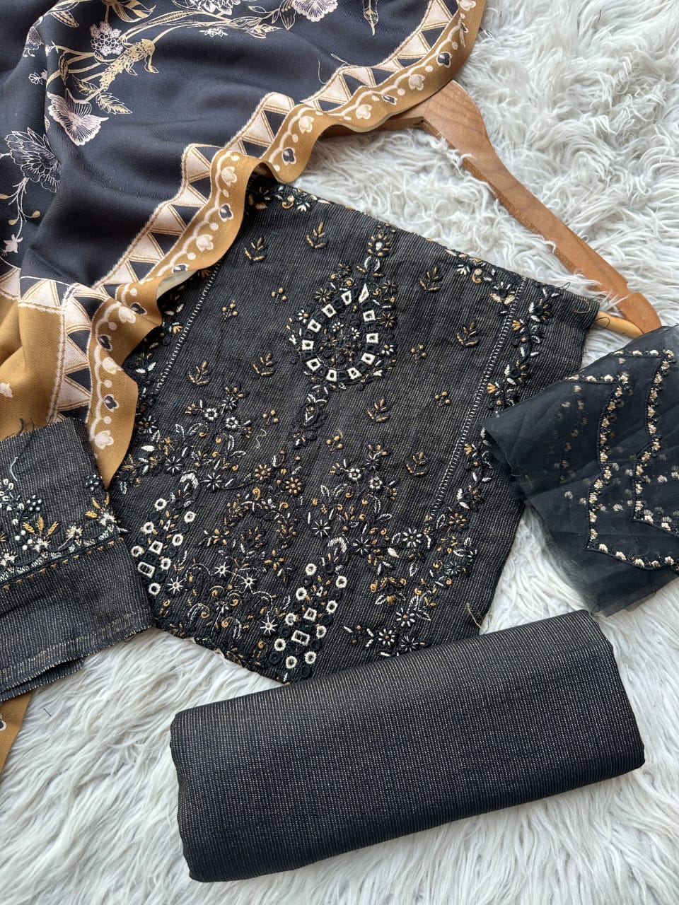 CH69 - Charizma Unstitched Embroidered Winter 3P