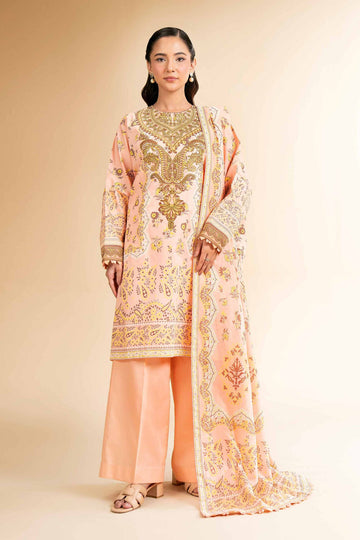 42501665 - Nishat Lawn Embroidered 3P