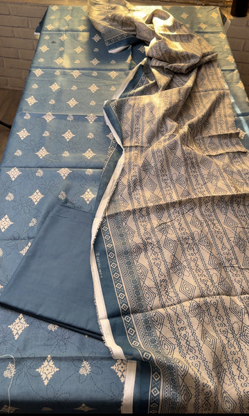 SA4 - Safina Unstitched Printed Lawn 3P