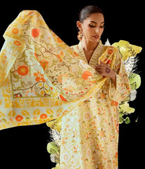 RM07 - Gul Ahmed Unstitched Lawn Printed 3P