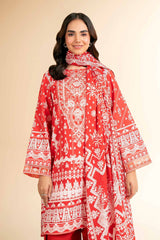 42501662 - Nishat Lawn Paste Embroidered 3P