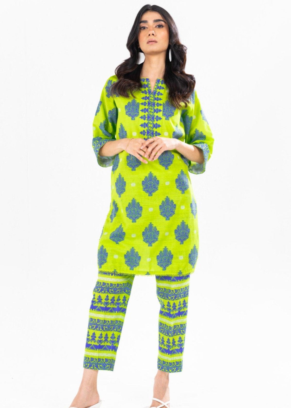 SLR54 - Alkaram Printed Khaddar 2P