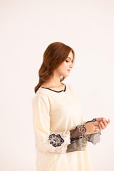 2PC Embroidered Dress - 1139