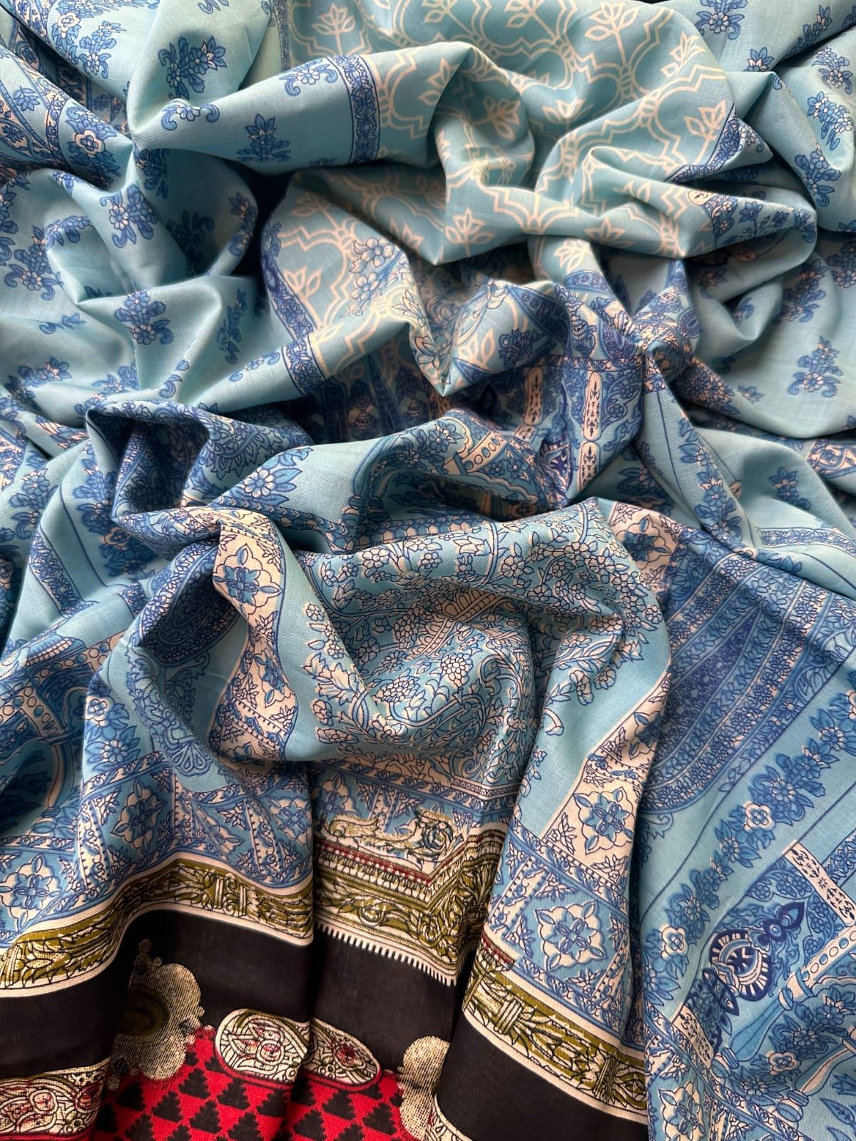 SF8 - Safina Unstitched Lawn Printed 2P