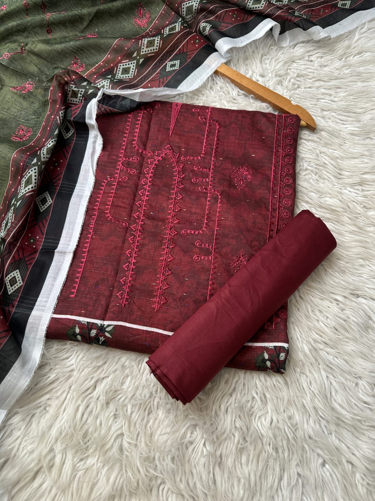 CH69 - Charizma Unstitched Embroidered Lawn 3P
