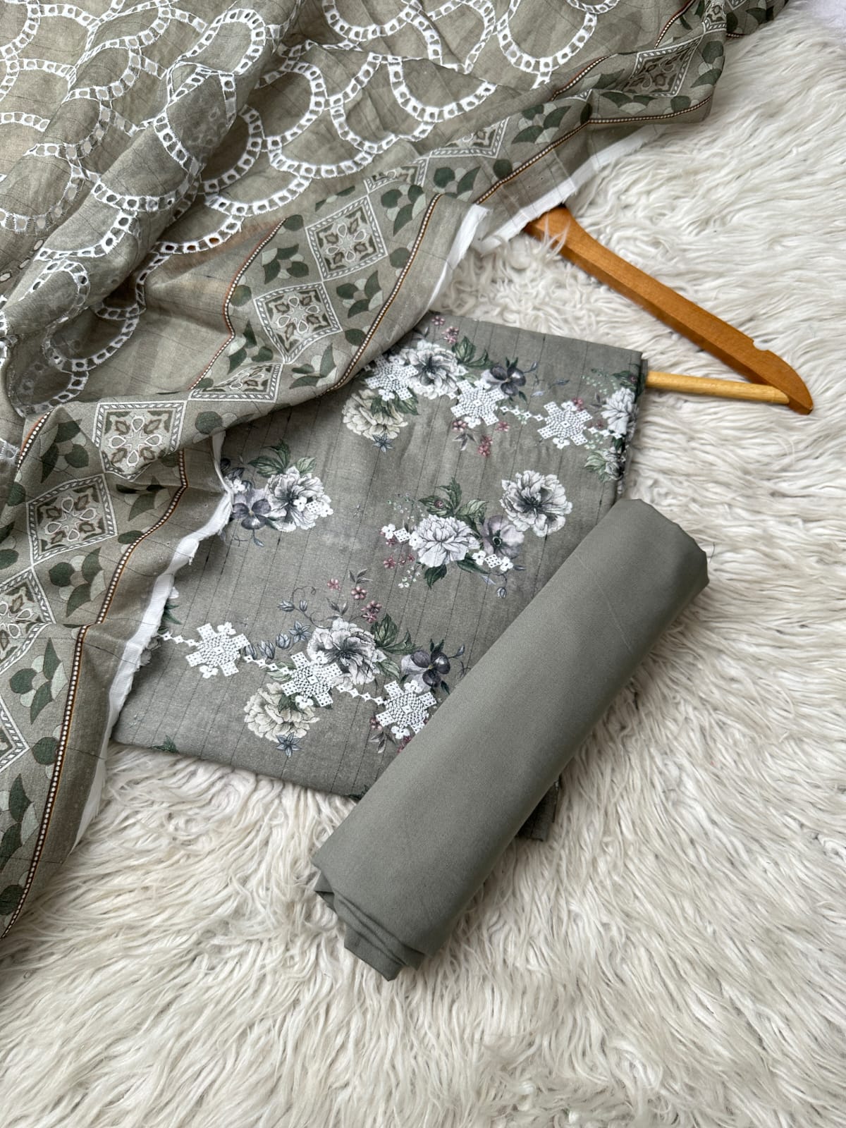 CH82 - Charizma Unstitched Embroidered Lawn 3P