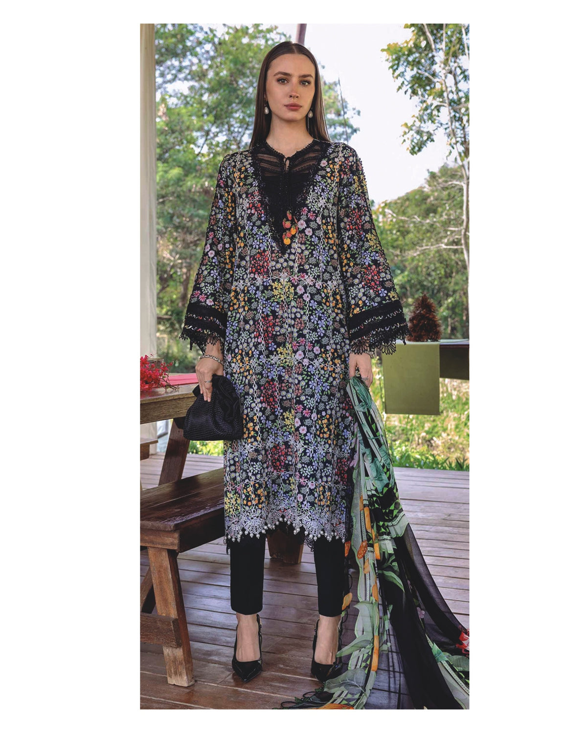 MSB4 - Maria B Unstitched Lawn 3P