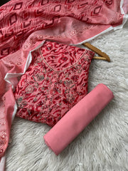 CH74 - Charizma Unstitched Embroidered Lawn 3P