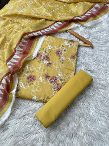 CH70 - Charizma Unstitched Embroidered Lawn 3P