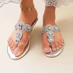 Selena Silver Slides - Jooti Shooti