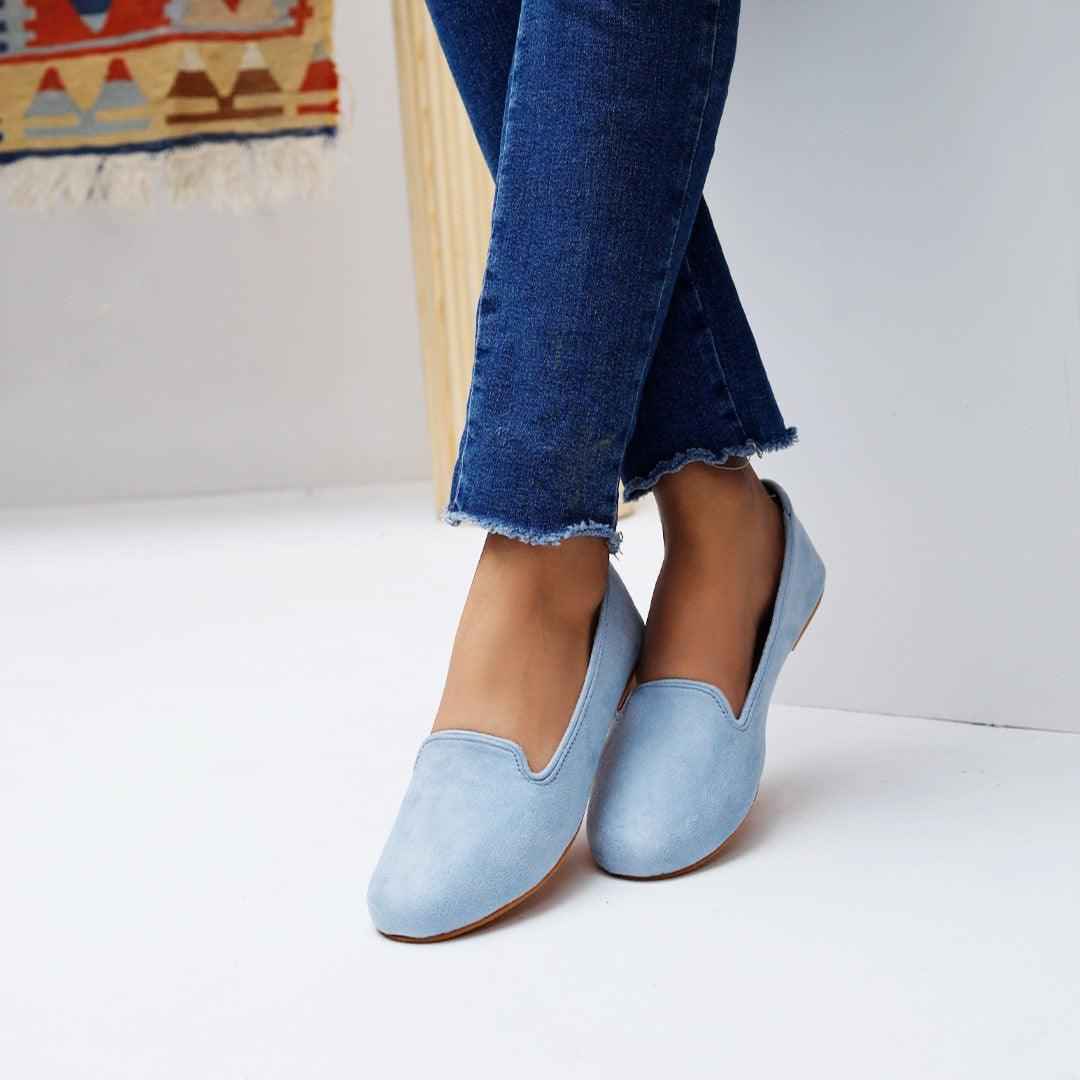 Ice Blue Loafers - Jooti Shooti