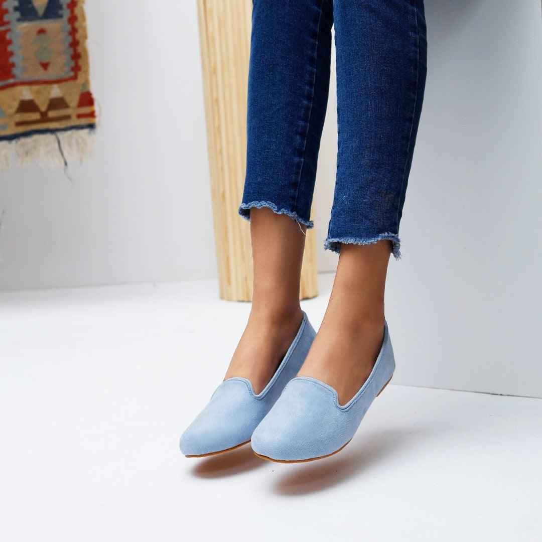 Ice Blue Loafers - Jooti Shooti