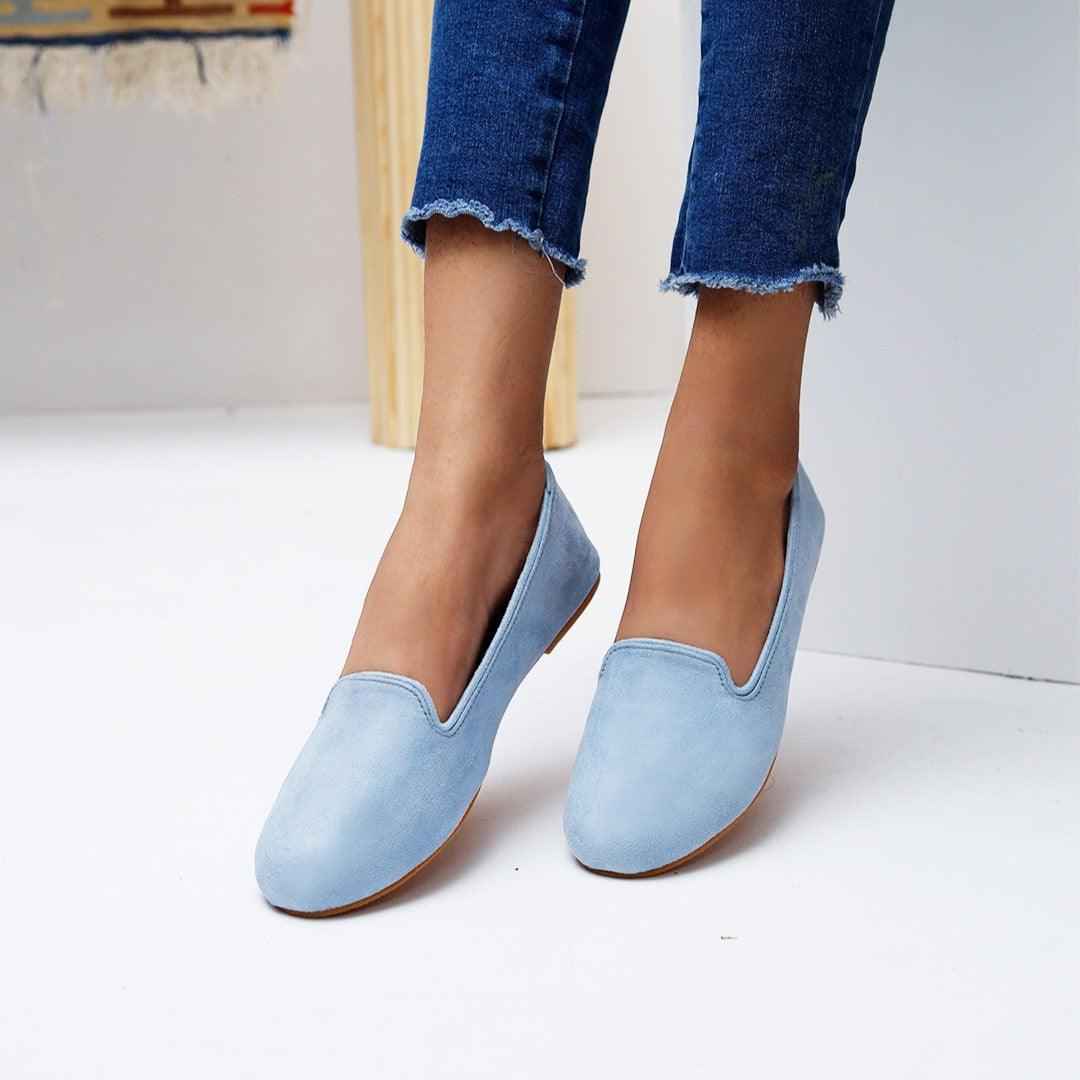 Ice Blue Loafers - Jooti Shooti