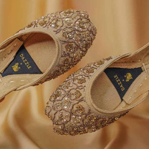 Bridal Shoes Golden