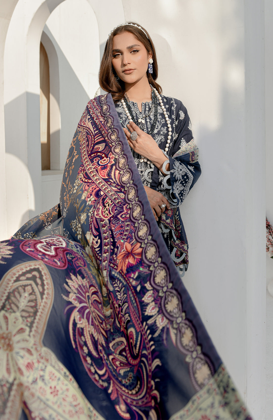 Lantern Lilly | 3-Pc Lawn Embroidered Suit