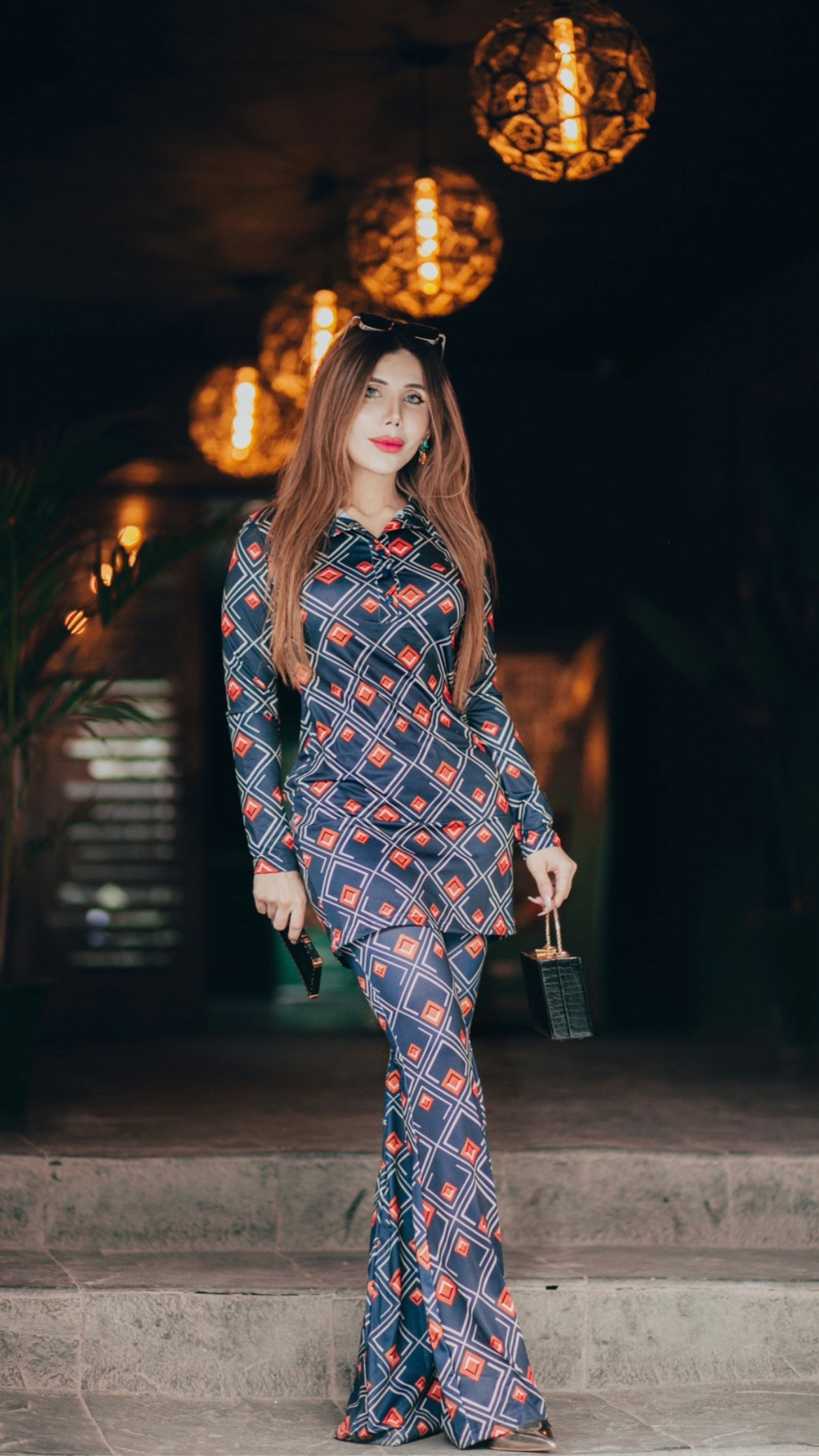 Polyester Strech Jersey Co-ord Set