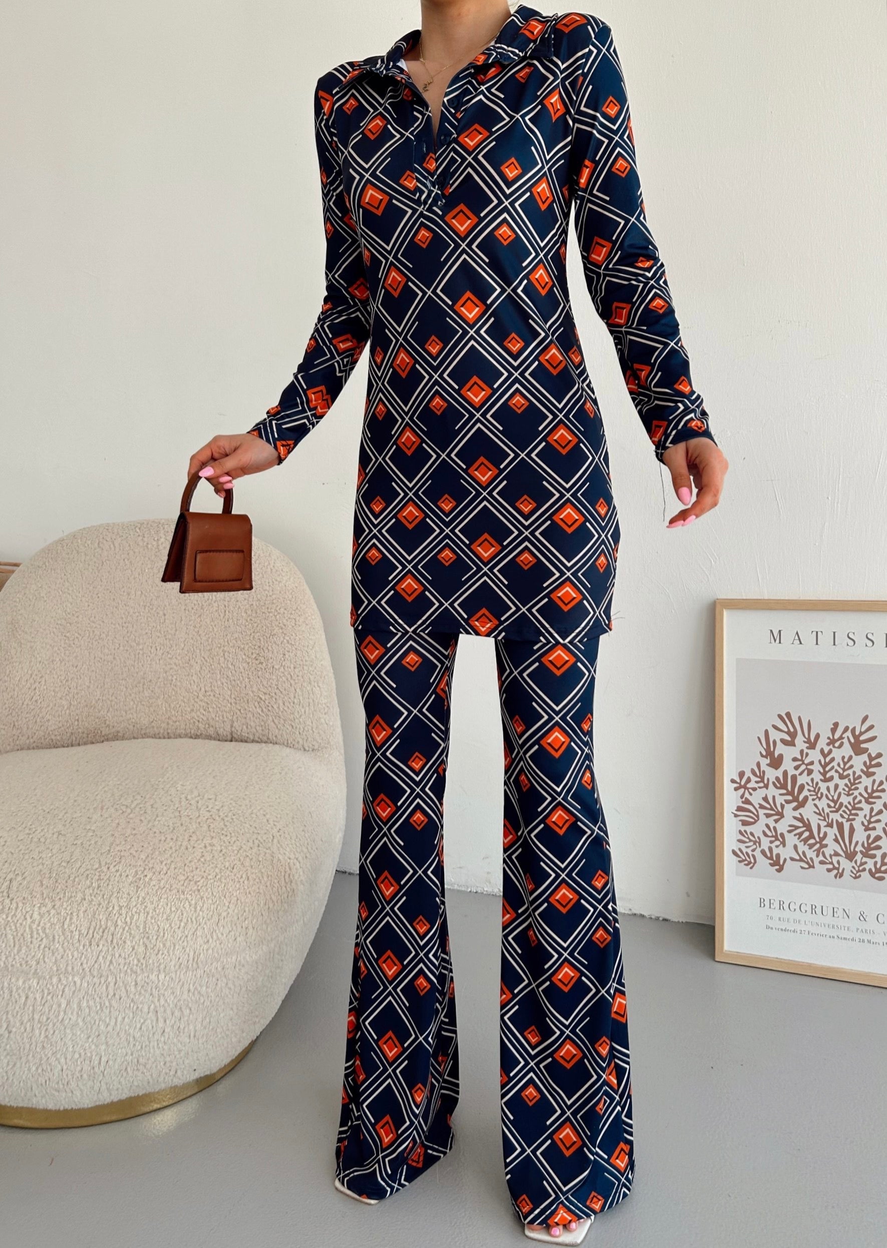 Polyester Strech Jersey Co-ord Set