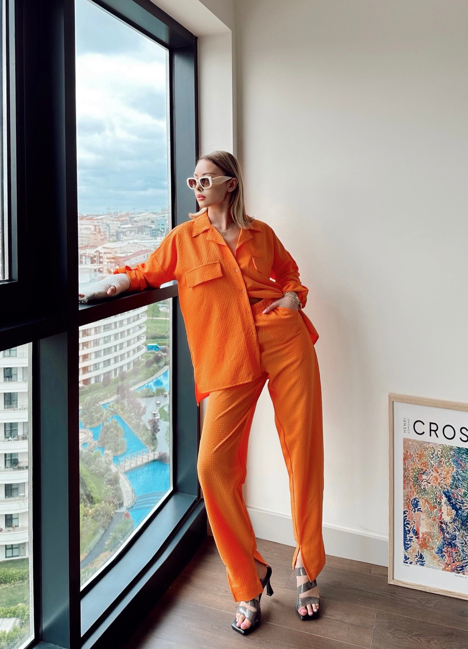 Crush Detailed Drop Shoulder Co-ord Set 5 Colours