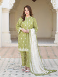 Rang 3 Piece Unstitched Olive