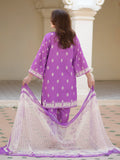 Rang 3 Piece Unstitched Lilac