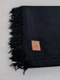 Premium Quality Plain Black Pure Woolen Shawl