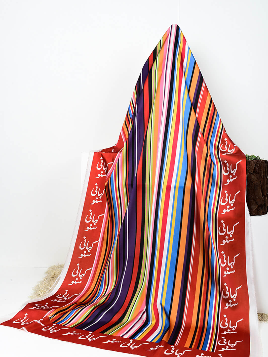 Kahani Suno Stripes Silk Dupatta